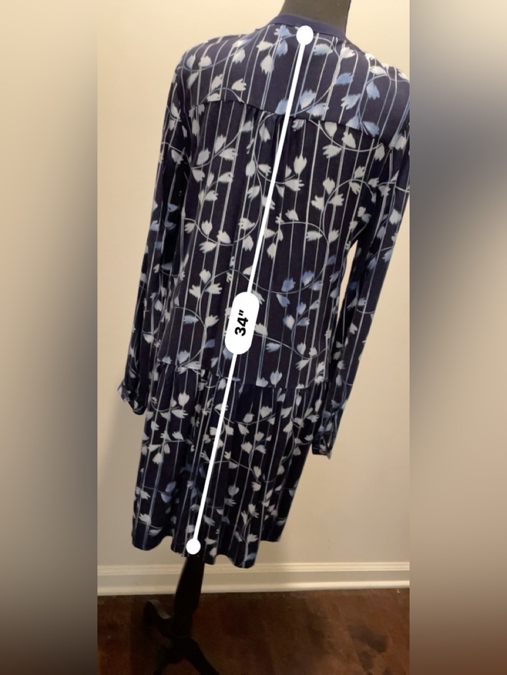Anthropologie TINY Brand Semele Shirt Dress SizeM Floral Boho Vintage Americana - Picture 13 of 14